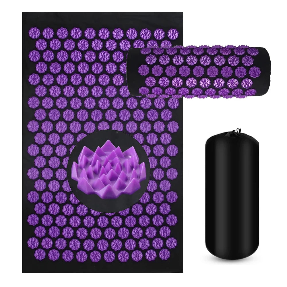 Acupressure Mat & Pillow Set | Tension Relief & Cortisol Reset for Better Sleep