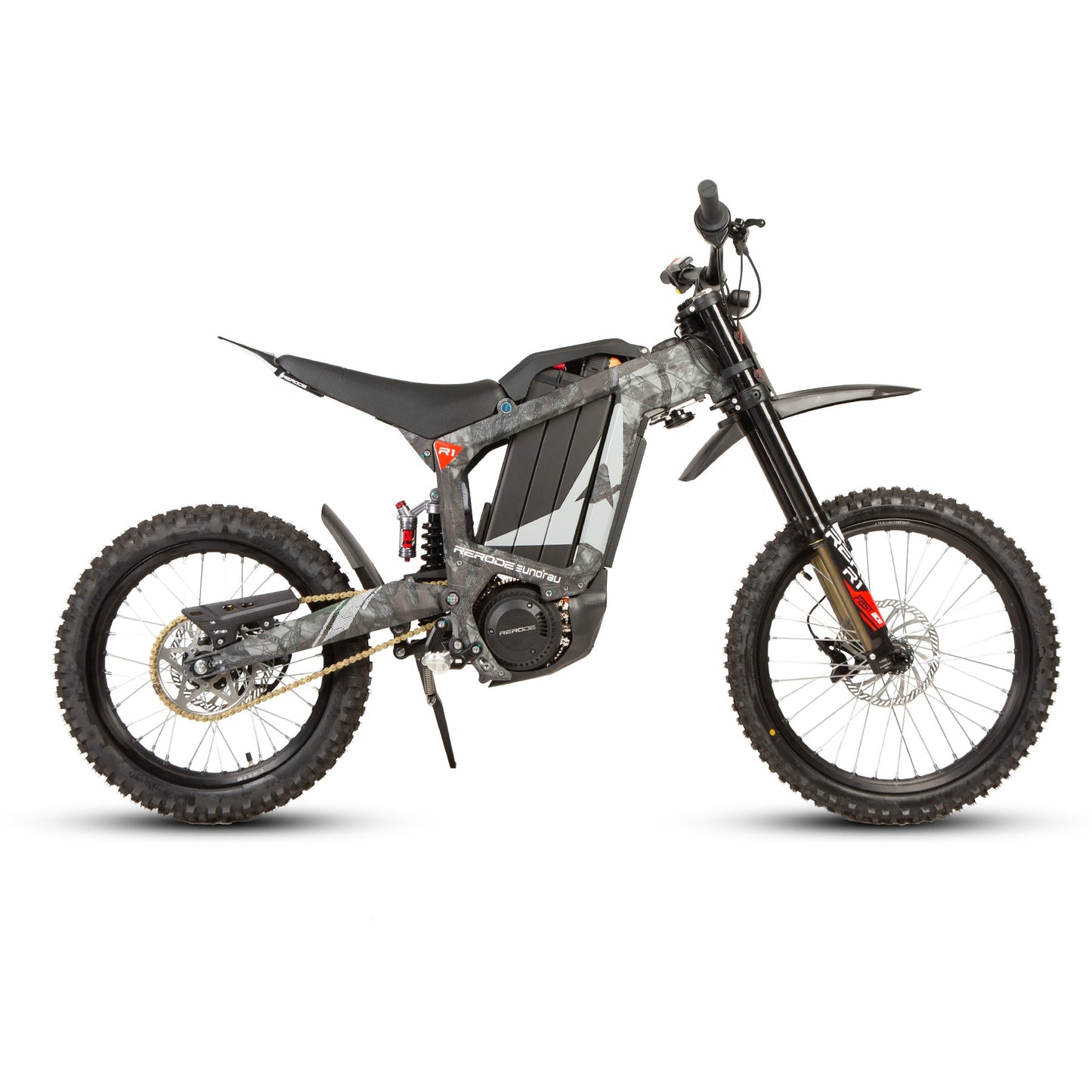 EUNORAU R1 55MPH 72V 4000W Full Suspension Electric Dirt Bike