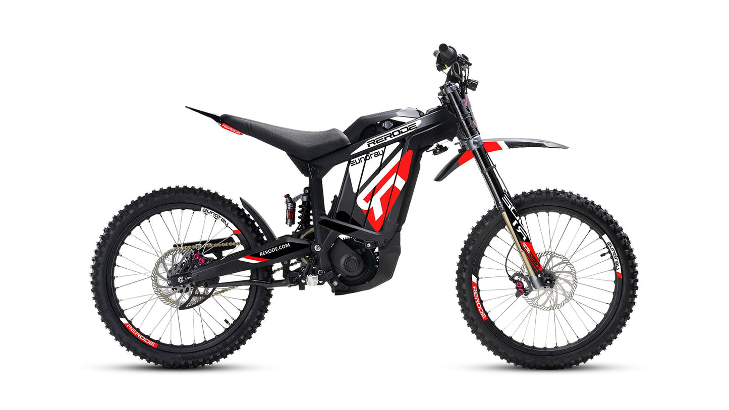 EUNORAU R1 55MPH 72V 4000W Full Suspension Electric Dirt Bike