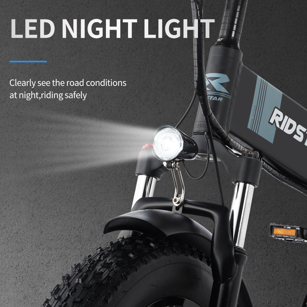 20 Inch Wide Folding Mountain Electric Bicycle With Fat Tire - Cree8 Peace - Electric Bikes_20 Inch Wide Folding Mountain Electric Bicycle With Fat Tire - null