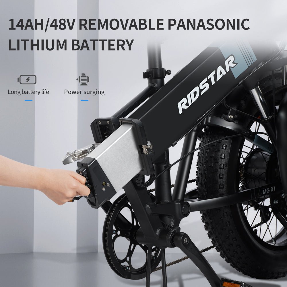 20 Inch Wide Folding Mountain Electric Bicycle With Fat Tire - Cree8 Peace - Electric Bikes_20 Inch Wide Folding Mountain Electric Bicycle With Fat Tire - null