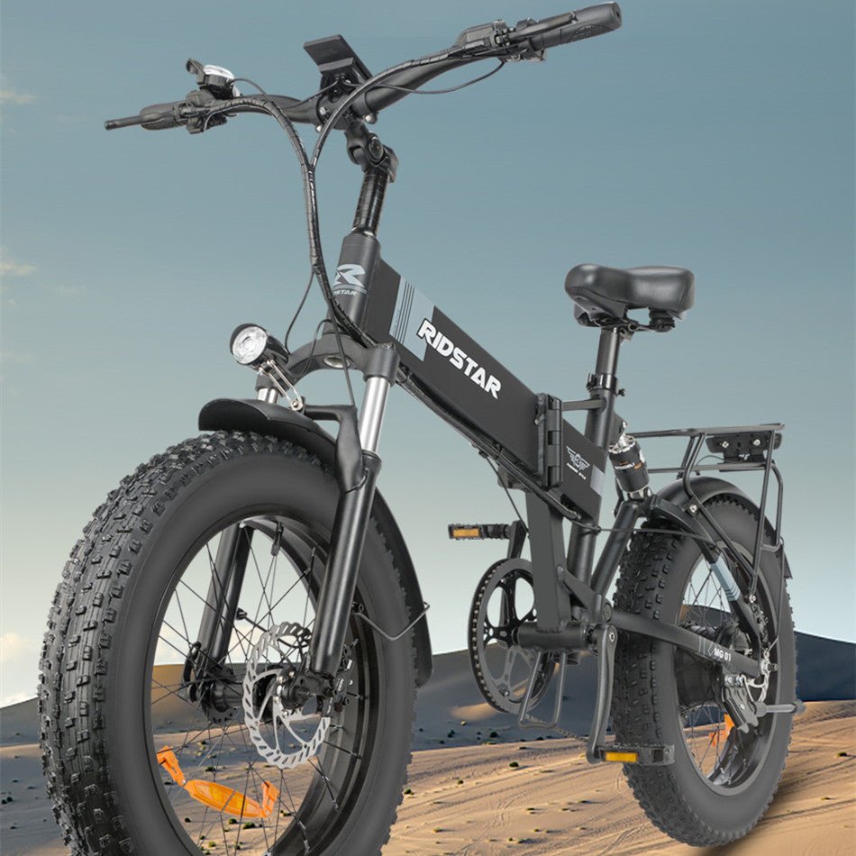 20 Inch Wide Folding Mountain Electric Bicycle With Fat Tire - Cree8 Peace - Electric Bikes_20 Inch Wide Folding Mountain Electric Bicycle With Fat Tire - null