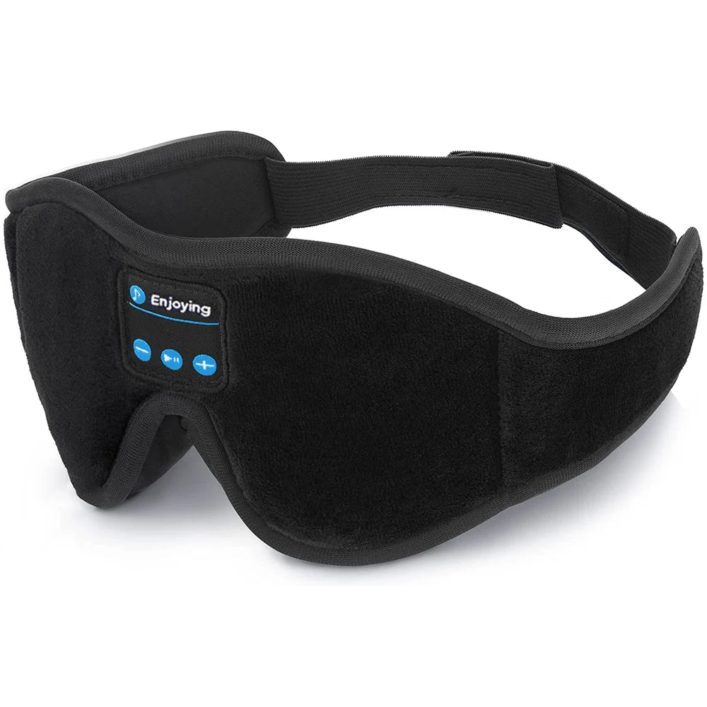 3D Bluetooth Sleep Mask Headphones | Blackout Eye Mask with Built-In HD Speakers
