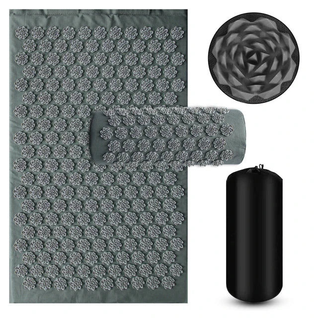 Acupressure Mat & Pillow Set | Tension Relief & Cortisol Reset for Better Sleep