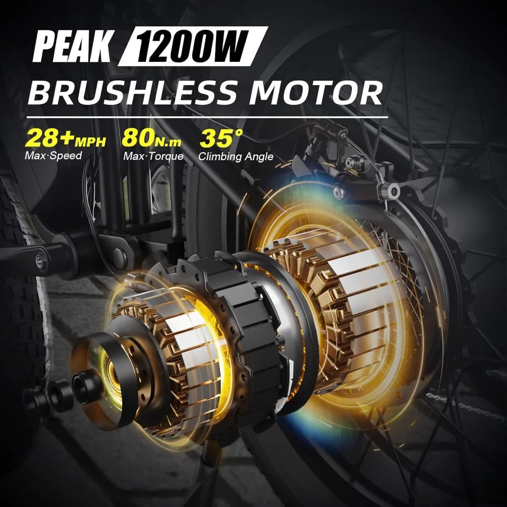 Brushless motor with specifications on a dark background