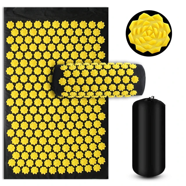Acupressure Mat & Pillow Set | Tension Relief & Cortisol Reset for Better Sleep