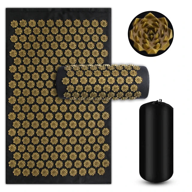 Acupressure Mat & Pillow Set | Tension Relief & Cortisol Reset for Better Sleep