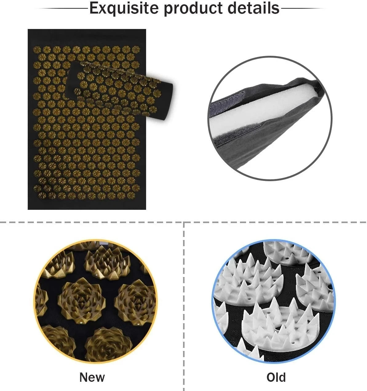 Acupressure Mat & Pillow Set | Tension Relief & Cortisol Reset for Better Sleep