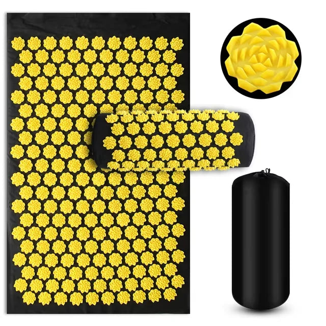 Acupressure Mat & Pillow Set | Tension Relief & Cortisol Reset for Better Sleep