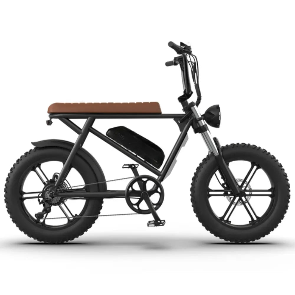 eBike Boys 750W Electric Bike | 28 MPH Fat Tire Cruiser | 48V 13Ah Lithium Battery | Aluminum Frame