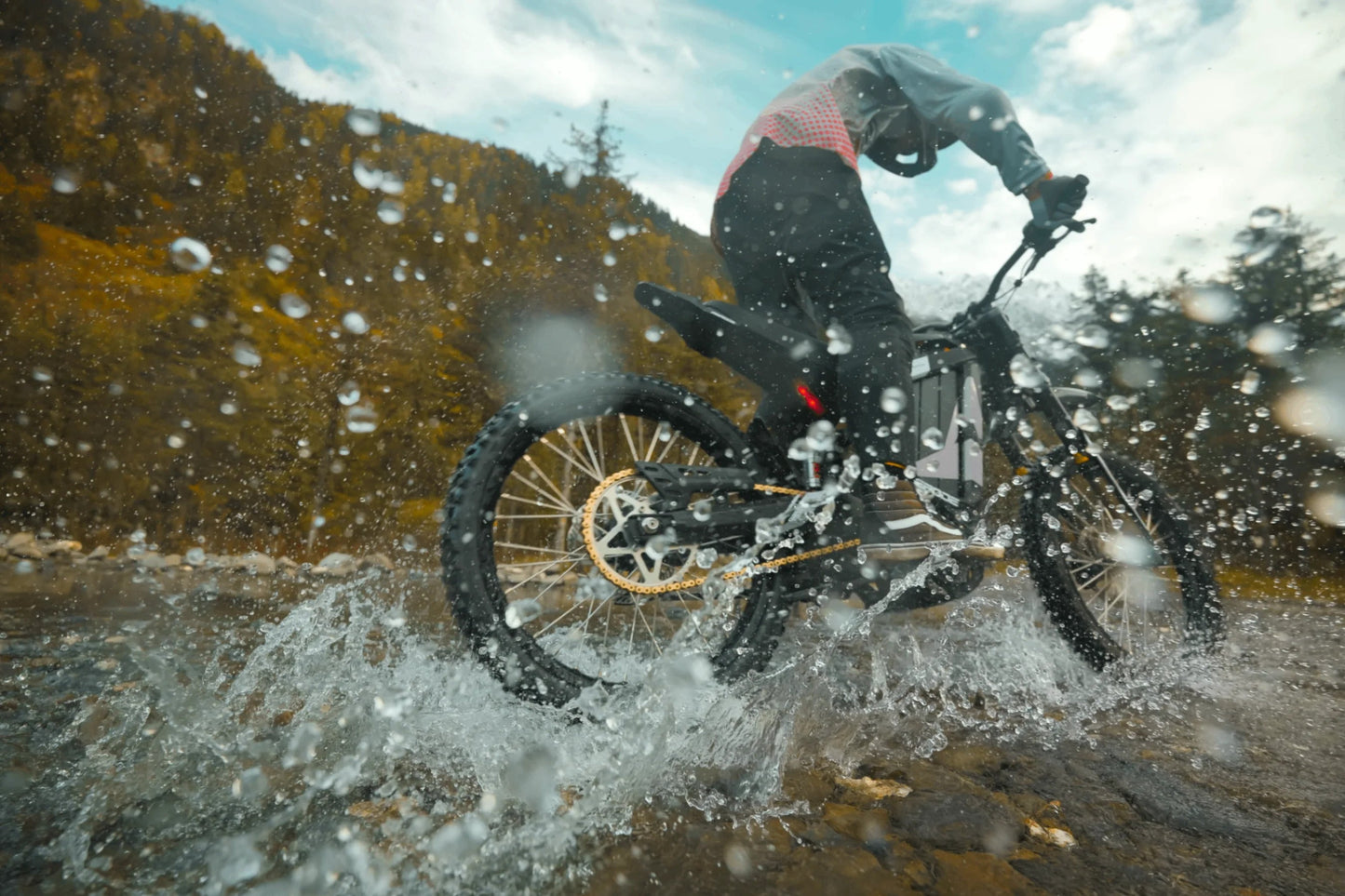 EUNORAU R1 55MPH 72V 4000W Full Suspension Electric Dirt Bike