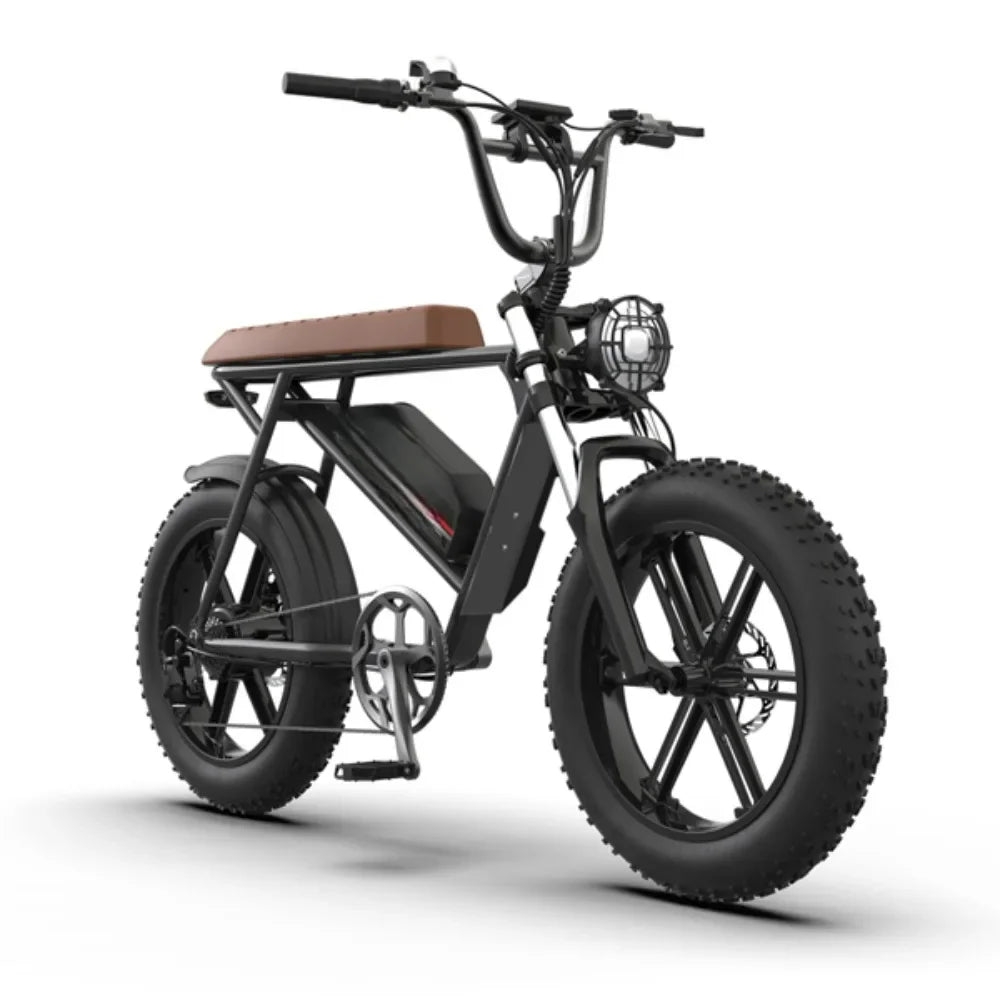 eBike Boys 750W Electric Bike | 28 MPH Fat Tire Cruiser | 48V 13Ah Lithium Battery | Aluminum Frame