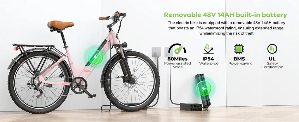 Cybervelo EK7 1000W Electric Bike | Shimano 7-Speed | 80+ Mile Range