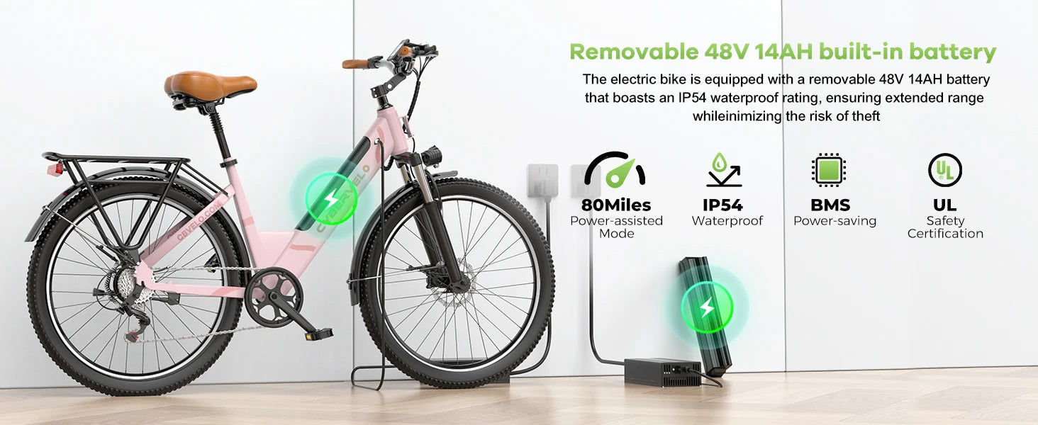 Cybervelo EK7 1000W Electric Bike | Shimano 7-Speed | 80+ Mile Range