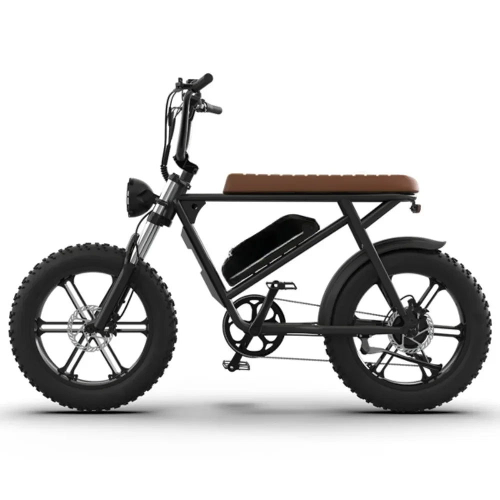eBike Boys 750W Electric Bike | 28 MPH Fat Tire Cruiser | 48V 13Ah Lithium Battery | Aluminum Frame