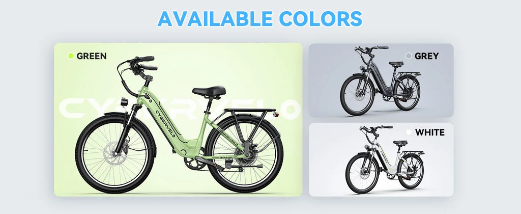 Cybervelo EK7 1000W Electric Bike | Shimano 7-Speed | 80+ Mile Range