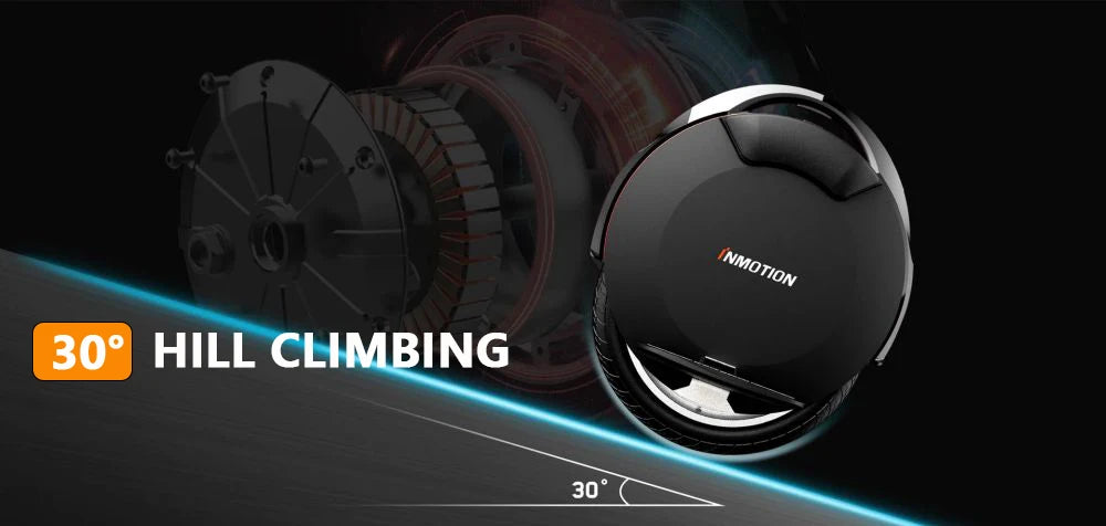Original INMOTION V8S Electric Unicycle 35km/h Speed 70KM Range 72V 728Wh Battery 1000W Motor Smart  EUC Wheel