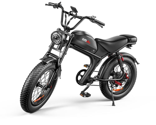 C93 Fat Tire Electric Bike | 48V 1000W | 46-Mile Range | Cree8 Peace - Cree8 Peace-E bike_#original_value#-1000W motor