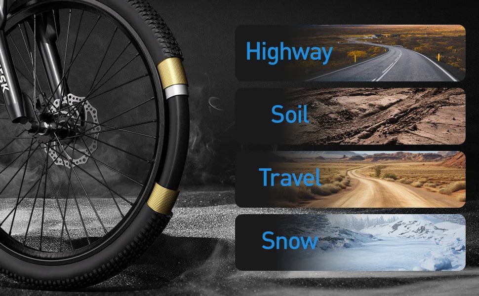 Aairsk GT900 400W Fat Tire Electric Mountain Bike | 36V 13Ah | 24" Off - Road Ebike - Cree8 Peace - Electric Bike_Aairsk GT900 400W Fat Tire Electric Mountain Bike | 36V 13Ah | 24" Off - Road Ebike - electric bike