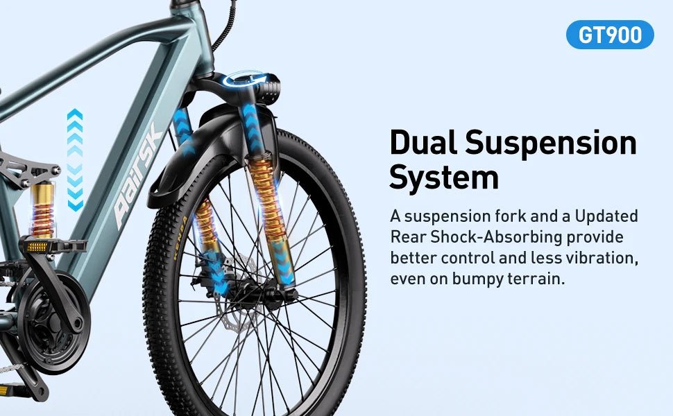 Aairsk GT900 400W Fat Tire Electric Mountain Bike | 36V 13Ah | 24" Off - Road Ebike - Cree8 Peace - Electric Bike_Aairsk GT900 400W Fat Tire Electric Mountain Bike | 36V 13Ah | 24" Off - Road Ebike - electric bike
