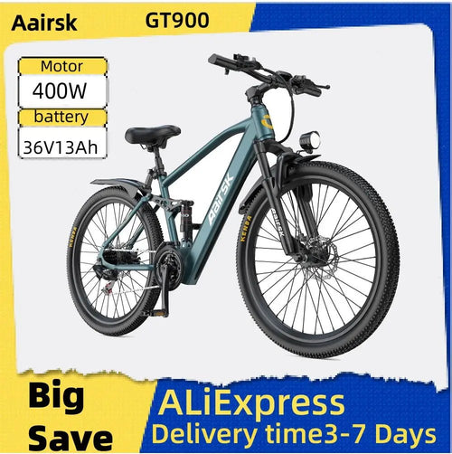 Aairsk GT900 400W Fat Tire Electric Mountain Bike | 36V 13Ah | 24" Off - Road Ebike - Cree8 Peace - Electric Bike_Aairsk GT900 400W Fat Tire Electric Mountain Bike | 36V 13Ah | 24" Off - Road Ebike - electric bike