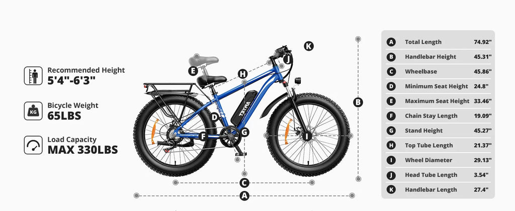 AMYET EB26 1500W Fat Tire Electric Bike | 720Wh | 28 MPH | Mountain Dirt Ebike - Cree8 Peace - Electric Bike_AMYET EB26 1500W Fat Tire Electric Bike | 720Wh | 28 MPH | Mountain Dirt Ebike - 1500W ebike