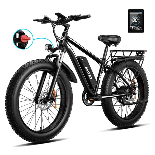 AMYET EB26 1500W Fat Tire Electric Bike | 720Wh | 28 MPH | Mountain Dirt Ebike - Cree8 Peace - Electric Bike_AMYET EB26 1500W Fat Tire Electric Bike | 720Wh | 28 MPH | Mountain Dirt Ebike - 1500W ebike