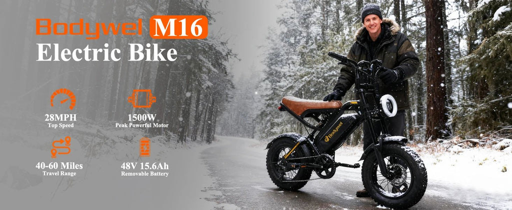 Bodywel M16 1500W All - Terrain Electric Bike | 48V 15Ah | Urban & Mountain Off - Road Ebike - Cree8 Peace - Electric Bike_Bodywel M16 1500W All - Terrain Electric Bike | 48V 15Ah | Urban & Mountain Off - Road Ebike - 1500W ebike