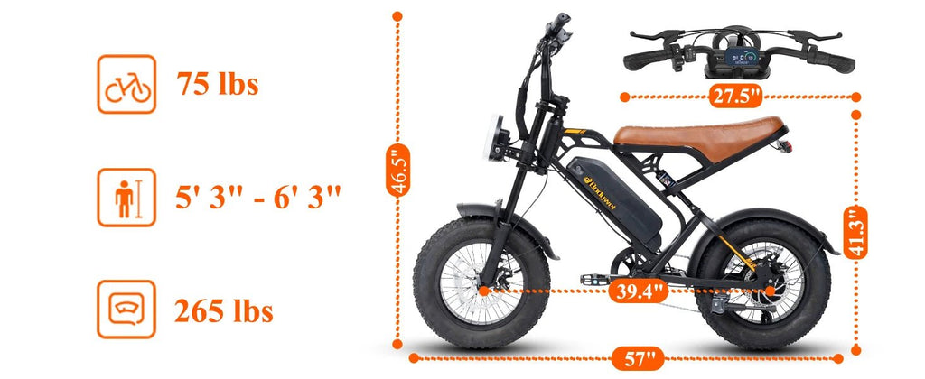 Bodywel M16 1500W All - Terrain Electric Bike | 48V 15Ah | Urban & Mountain Off - Road Ebike - Cree8 Peace - Electric Bike_Bodywel M16 1500W All - Terrain Electric Bike | 48V 15Ah | Urban & Mountain Off - Road Ebike - 1500W ebike