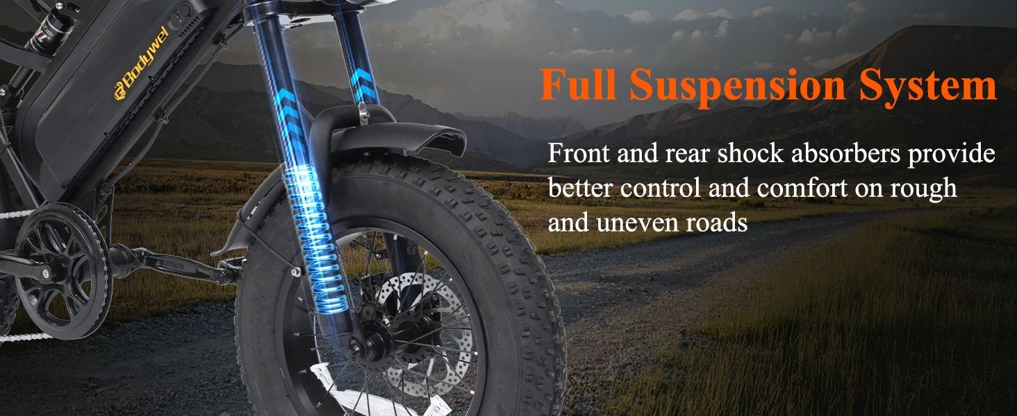 Bodywel M16 1500W All - Terrain Electric Bike | 48V 15Ah | Urban & Mountain Off - Road Ebike - Cree8 Peace - Electric Bike_Bodywel M16 1500W All - Terrain Electric Bike | 48V 15Ah | Urban & Mountain Off - Road Ebike - 1500W ebike