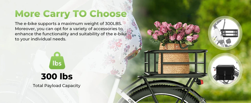 Cybervelo EK2 1000W Step - Thru Electric Bike | 26" | 80 - Mile City Commuter Ebike - Cree8 Peace - Electric Bike_Cybervelo EK2 1000W Step - Thru Electric Bike | 26" | 80 - Mile City Commuter Ebike - 1000W ebike