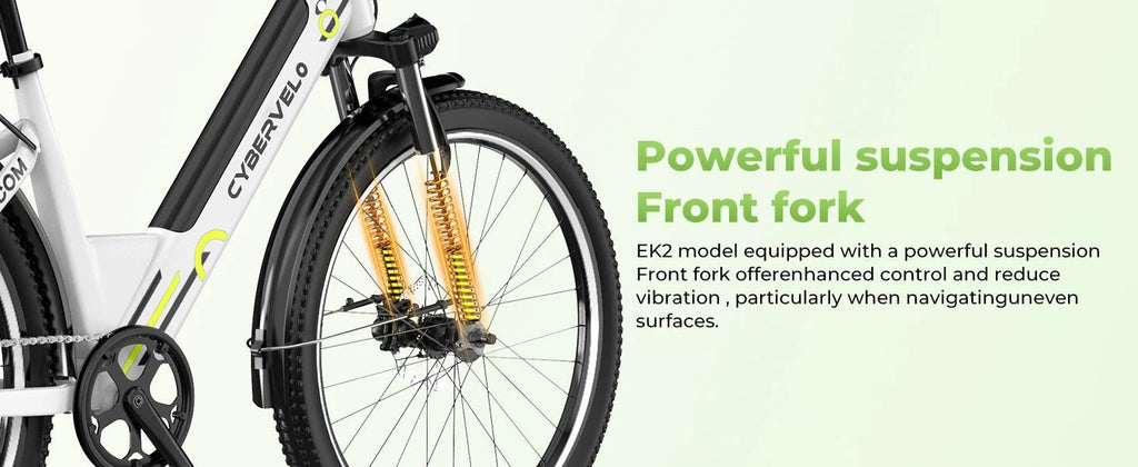 Cybervelo EK2 1000W Step - Thru Electric Bike | 26" | 80 - Mile City Commuter Ebike - Cree8 Peace - Electric Bike_Cybervelo EK2 1000W Step - Thru Electric Bike | 26" | 80 - Mile City Commuter Ebike - 1000W ebike