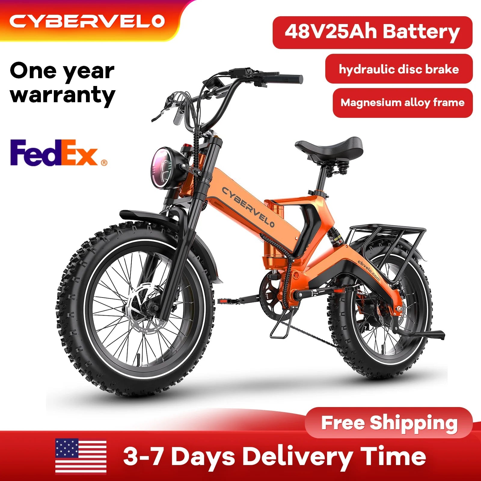 Cybervelo EK6 2000W Foldable Fat Tire Electric Bike | 35+ MPH | 100+ Mile Range - Cree8 Peace - Electric Bike_Cybervelo EK6 2000W Foldable Fat Tire Electric Bike | 35+ MPH | 100+ Mile Range - 2000W ebike