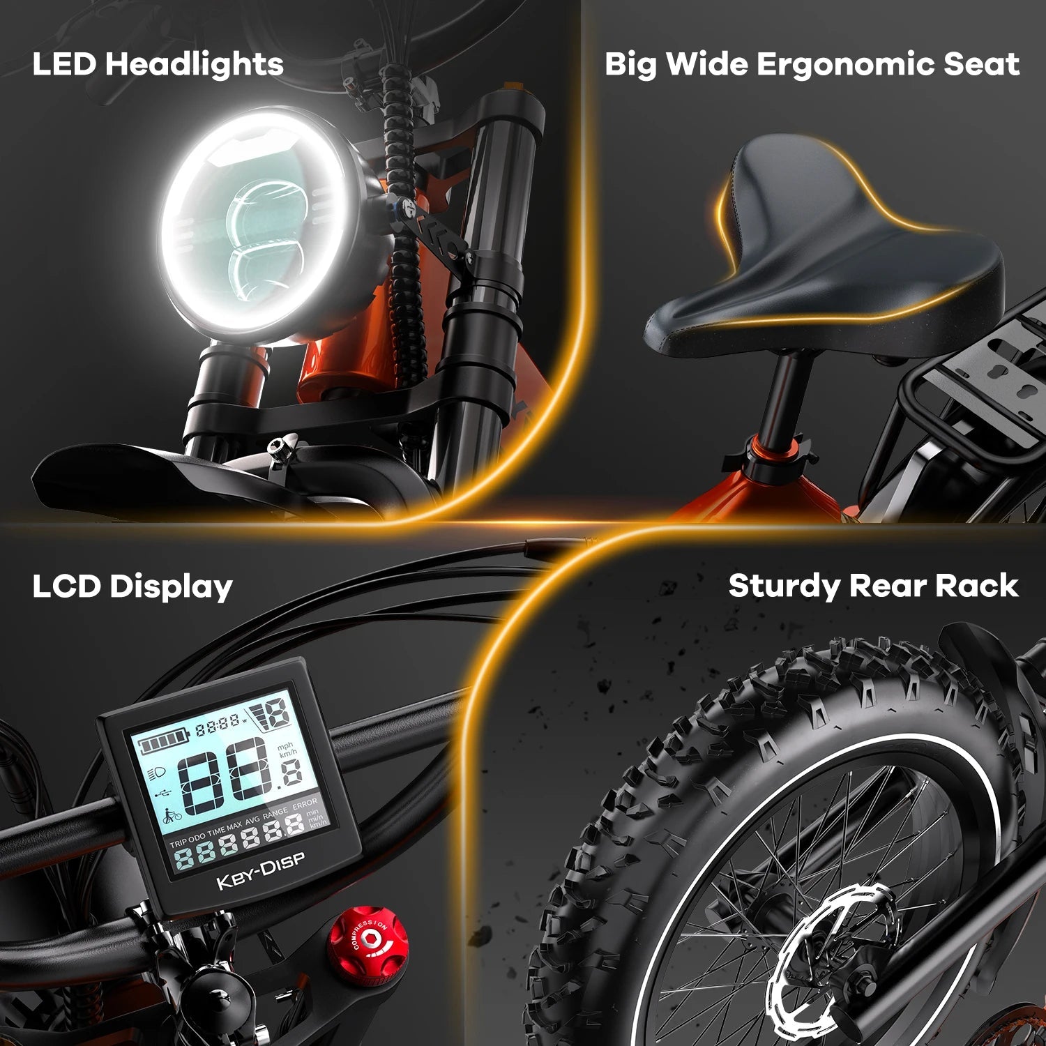 Cybervelo EK6 2000W Foldable Fat Tire Electric Bike | 35+ MPH | 100+ Mile Range - Cree8 Peace - Electric Bike_Cybervelo EK6 2000W Foldable Fat Tire Electric Bike | 35+ MPH | 100+ Mile Range - 2000W ebike