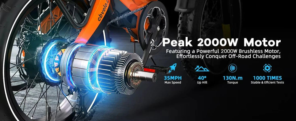 Cybervelo EK6 2000W Foldable Fat Tire Electric Bike | 35+ MPH | 100+ Mile Range - Cree8 Peace - Electric Bike_Cybervelo EK6 2000W Foldable Fat Tire Electric Bike | 35+ MPH | 100+ Mile Range - 2000W ebike