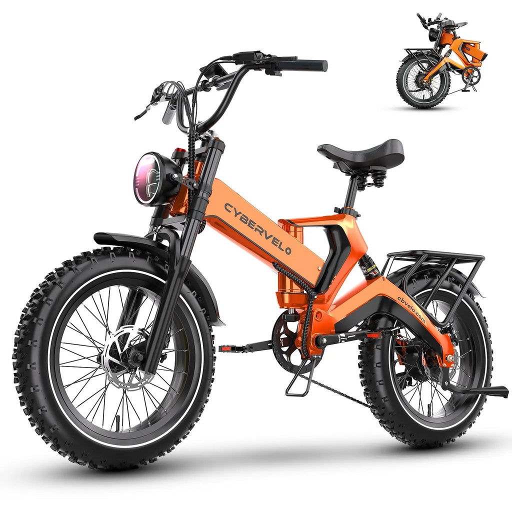 Cybervelo EK6 2000W Foldable Fat Tire Electric Bike | 35+ MPH | 100+ Mile Range - Cree8 Peace - Electric Bike_Cybervelo EK6 2000W Foldable Fat Tire Electric Bike | 35+ MPH | 100+ Mile Range - 2000W ebike