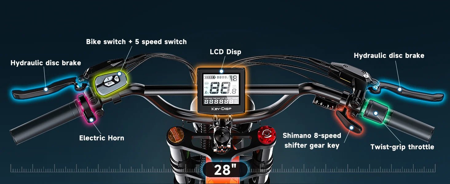 Cybervelo EK6 2000W Foldable Fat Tire Electric Bike | 35+ MPH | 100+ Mile Range - Cree8 Peace - Electric Bike_Cybervelo EK6 2000W Foldable Fat Tire Electric Bike | 35+ MPH | 100+ Mile Range - 2000W ebike