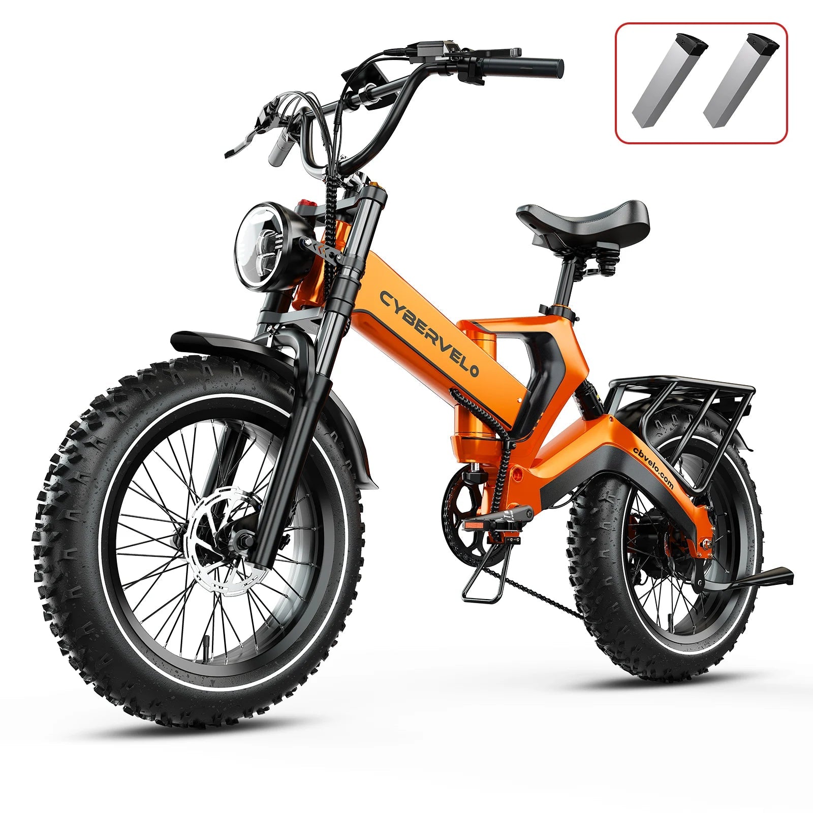 Cybervelo EK6 2000W Foldable Fat Tire Electric Bike | 35+ MPH | 100+ Mile Range - Cree8 Peace - Electric Bike_Cybervelo EK6 2000W Foldable Fat Tire Electric Bike | 35+ MPH | 100+ Mile Range - 2000W ebike