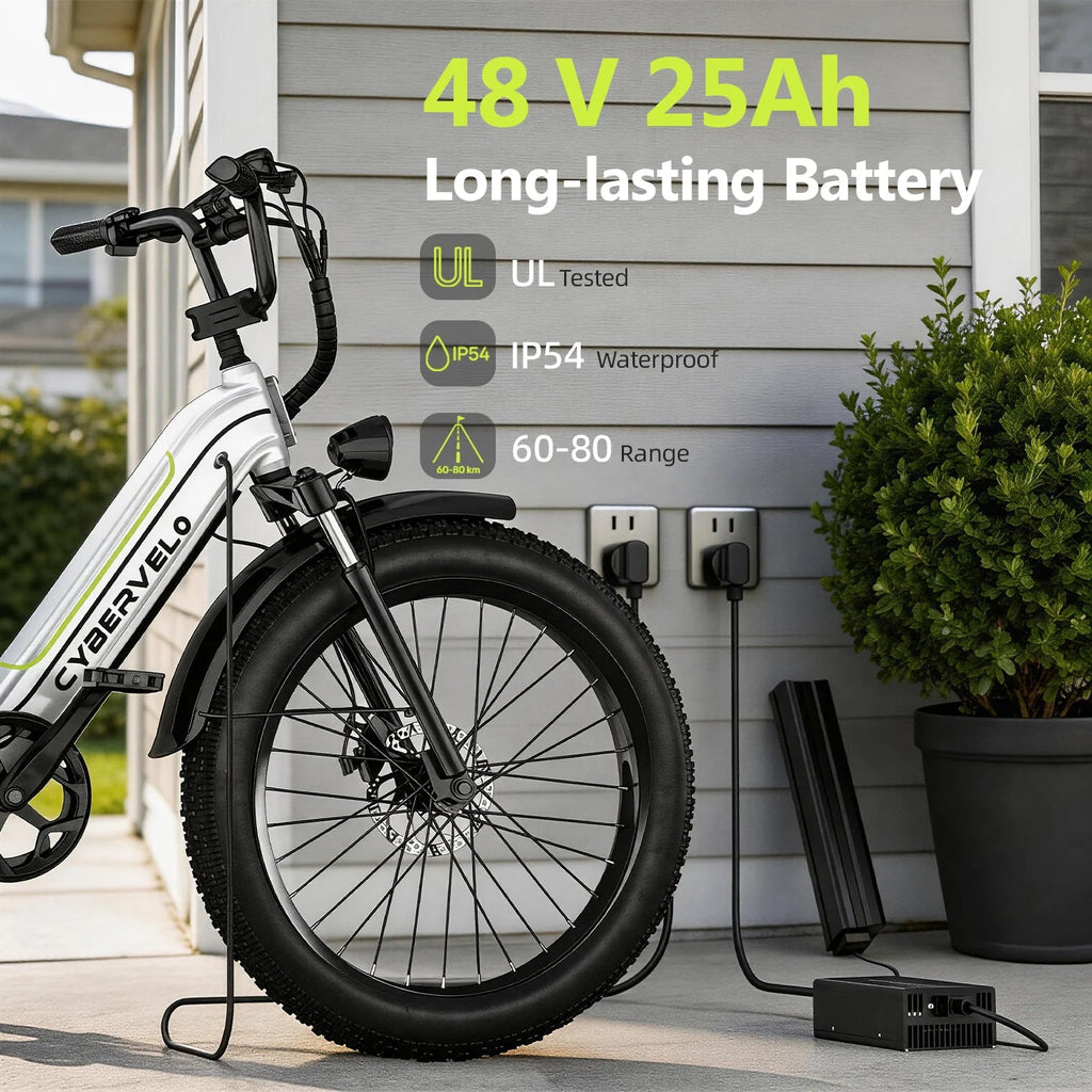 Cybervelo EK7 1000W Electric Bike | Shimano 7 - Speed | 80+ Mile Range - Cree8 Peace - Electric Bike_Cybervelo EK7 1000W Electric Bike | Shimano 7 - Speed | 80+ Mile Range - 1000W ebike