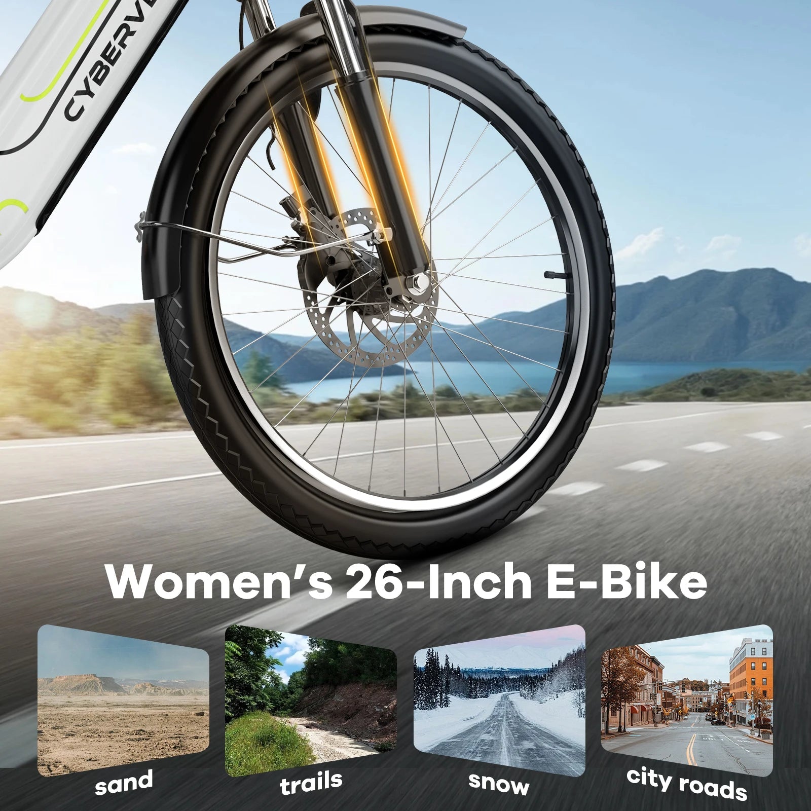 Cybervelo EK7 1000W Electric Bike | Shimano 7 - Speed | 80+ Mile Range - Cree8 Peace - Electric Bike_Cybervelo EK7 1000W Electric Bike | Shimano 7 - Speed | 80+ Mile Range - 1000W ebike