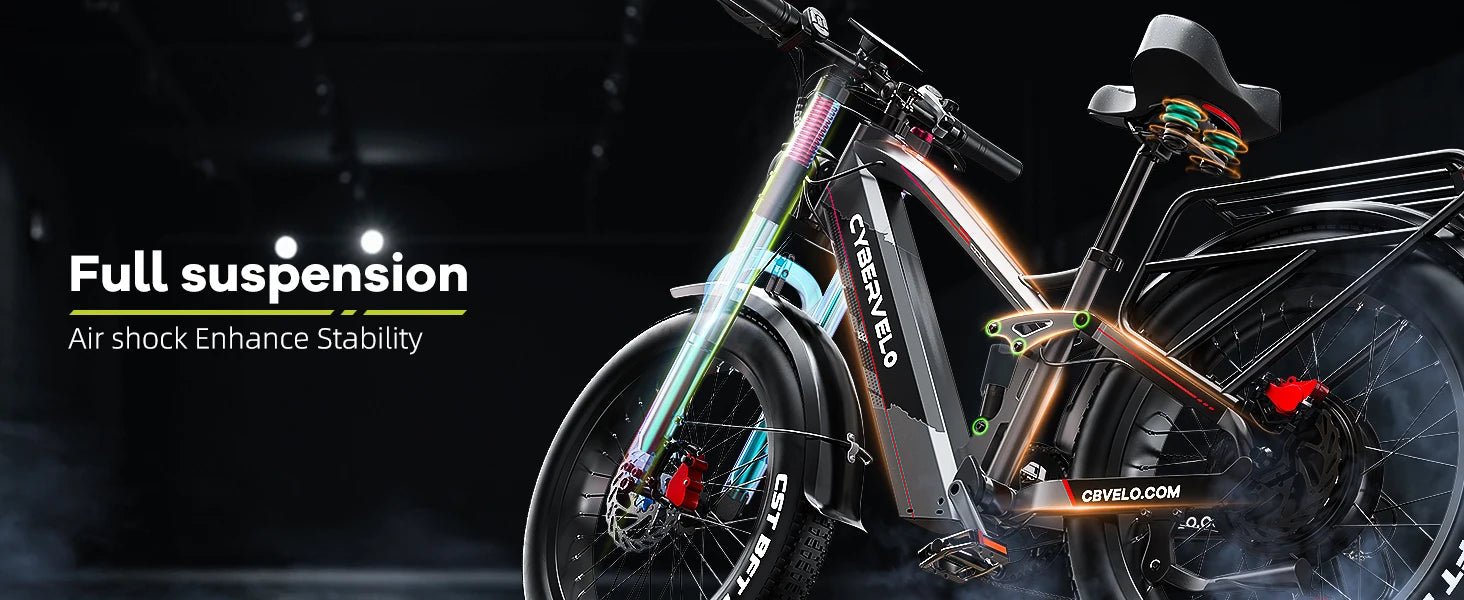Cybervelo EK9 5000W Fat Tire Electric Bike | 100 - Mile Range | Off - Road Ebike - Cree8 Peace - Electric Bike_Cybervelo EK9 5000W Fat Tire Electric Bike | 100 - Mile Range | Off - Road Ebike - 5000W ebike