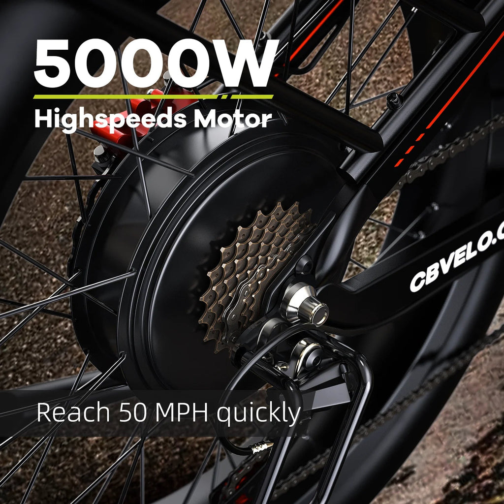 Cybervelo EK9 5000W Fat Tire Electric Bike | 100 - Mile Range | Off - Road Ebike - Cree8 Peace - Electric Bike_Cybervelo EK9 5000W Fat Tire Electric Bike | 100 - Mile Range | Off - Road Ebike - 5000W ebike