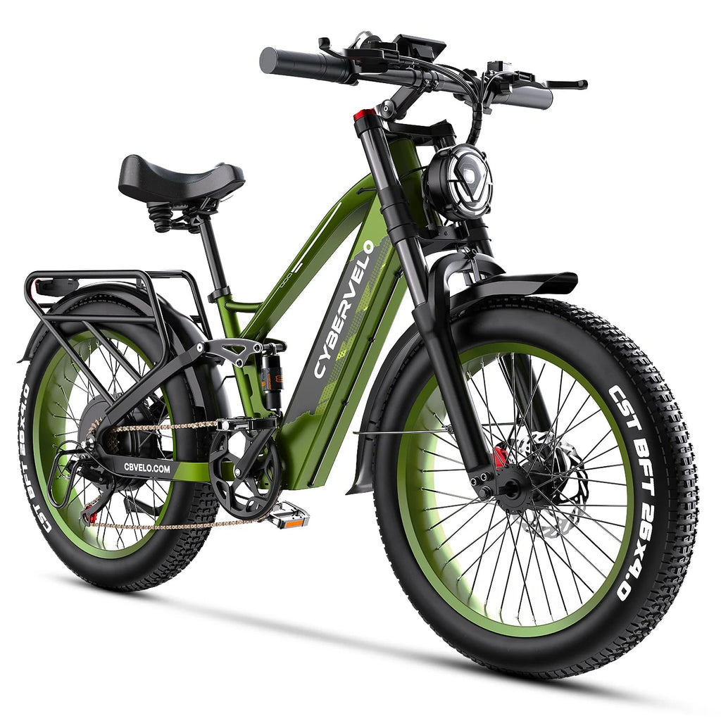 Cybervelo EK9 5000W Fat Tire Electric Bike | 100 - Mile Range | Off - Road Ebike - Cree8 Peace - Electric Bike_Cybervelo EK9 5000W Fat Tire Electric Bike | 100 - Mile Range | Off - Road Ebike - 5000W ebike