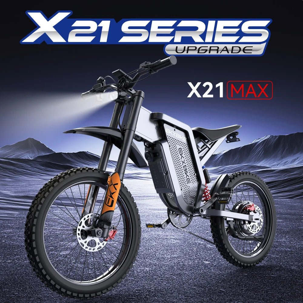 EKX X21 Max Electric Motorcycles 6000W Brushless Gearless Motors 60V30AH Lithium Battery Speed 85Kmh Adult Off Road MTB Ebike - Cree8 Peace - Electric Bike_EKX X21 Max Electric Motorcycles 6000W Brushless Gearless Motors 60V30AH Lithium Battery Speed 85Kmh Adult Off Road MTB Ebike - 