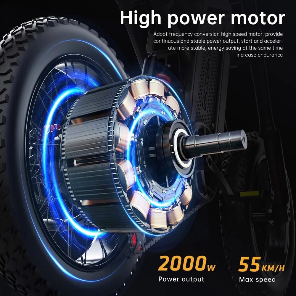 EKXBike X21 Readygo Fat Tire E - Bike | 2000W 48V 35Ah | 34 mph | All Terrain | Cree8 Peace - Cree8 Peace - Electric Bike_EKXBike X21 Readygo Fat Tire E - Bike | 2000W 48V 35Ah | 34 mph | All Terrain | Cree8 Peace - 2000W