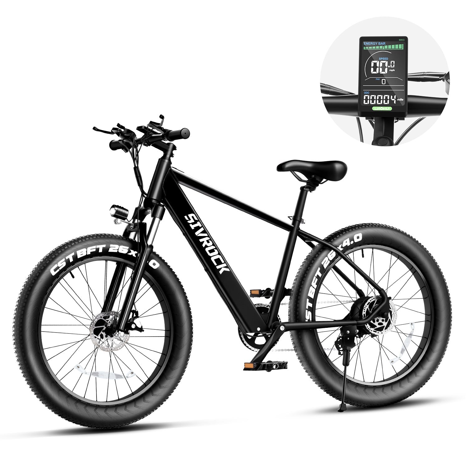 Professional Electric Bike For Adults, 26 X 4.0 Inches Fat Tire Electric Mountain Bicycle, 1000W Motor 48V 15Ah Ebike For Trail Riding, Excursion And Commute, UL And GCC Certified - Cree8 Peace - E bike_Professional Electric Bike For Adults, 26 X 4.0 Inches Fat Tire Electric Mountain Bicycle, 1000W Motor 48V 15Ah Ebike For Trail Riding, Excursion And Commute, UL And GCC Certified - 