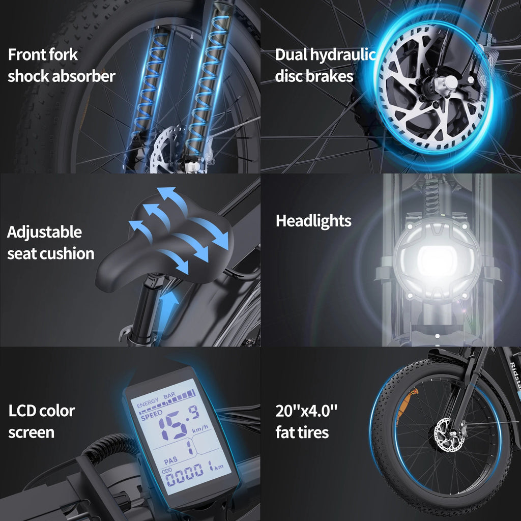 Ridstar 2000W Dual Motor Electric Bike | 48V 23Ah | Full Suspension Fat Tire MTB Ebike - Cree8 Peace - Electric Bike_Ridstar 2000W Dual Motor Electric Bike | 48V 23Ah | Full Suspension Fat Tire MTB Ebike - dual motor ebike