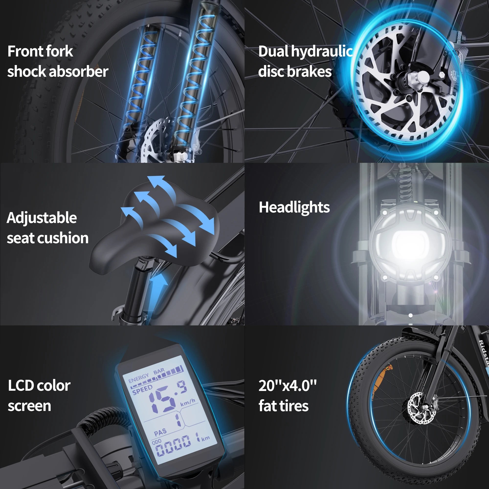 Ridstar 2000W Dual Motor Electric Bike | 48V 23Ah | Full Suspension Fat Tire MTB Ebike - Cree8 Peace - Electric Bike_Ridstar 2000W Dual Motor Electric Bike | 48V 23Ah | Full Suspension Fat Tire MTB Ebike - dual motor ebike