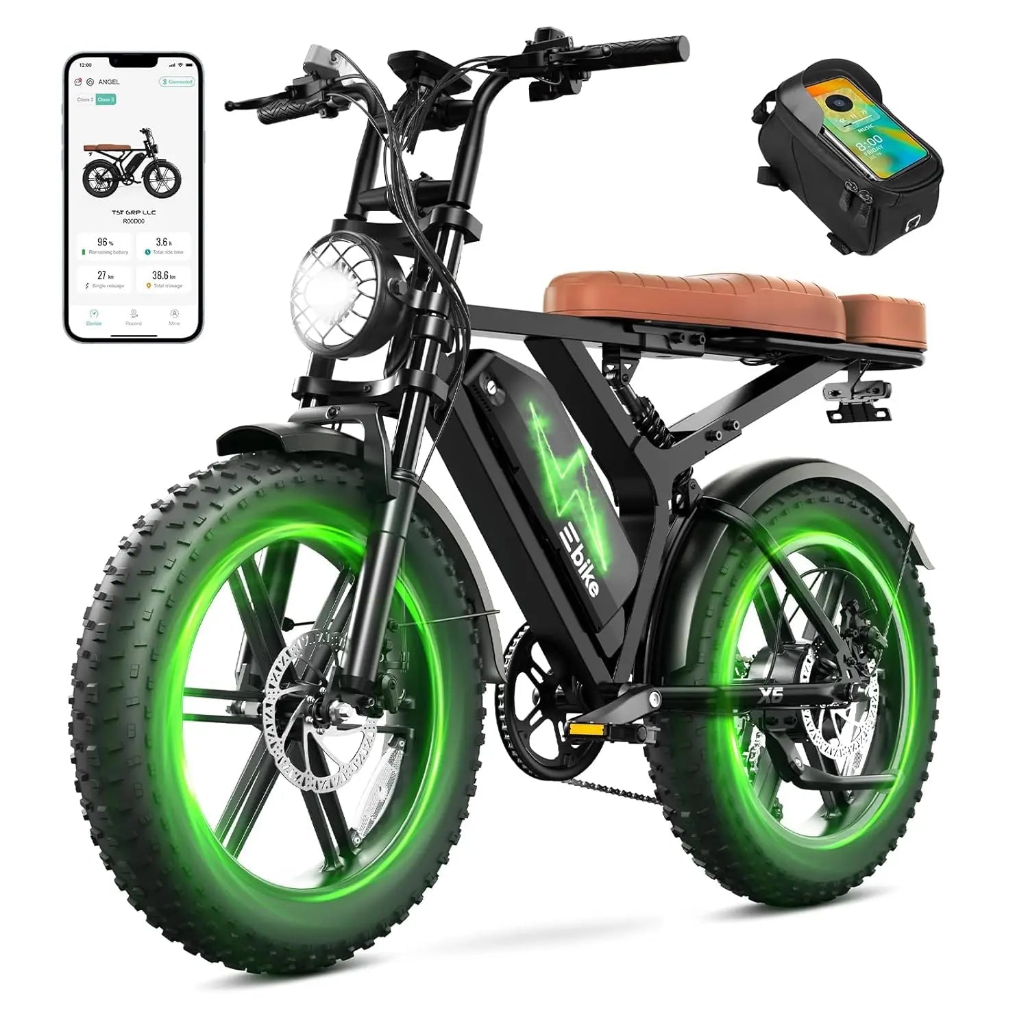 SISIAGD 1500W Electric Bike for Adults | 48V 15 - 30Ah | 60 - 100 Mile Range | 7 - Speed Ebike - Cree8 Peace - Electric Bike_SISIAGD 1500W Electric Bike for Adults | 48V 15 - 30Ah | 60 - 100 Mile Range | 7 - Speed Ebike - 1500W ebike
