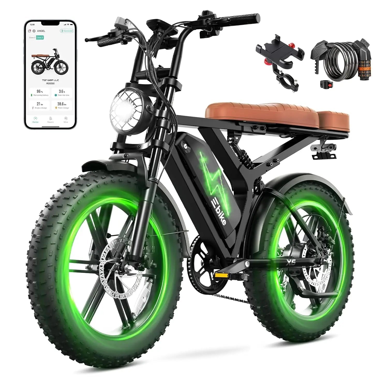 SISIAGD 1500W Electric Bike for Adults | 48V 15 - 30Ah | 60 - 100 Mile Range | 7 - Speed Ebike - Cree8 Peace - Electric Bike_SISIAGD 1500W Electric Bike for Adults | 48V 15 - 30Ah | 60 - 100 Mile Range | 7 - Speed Ebike - 1500W ebike